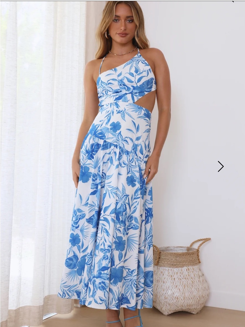 Hello Molly Blue & White Floral Dress